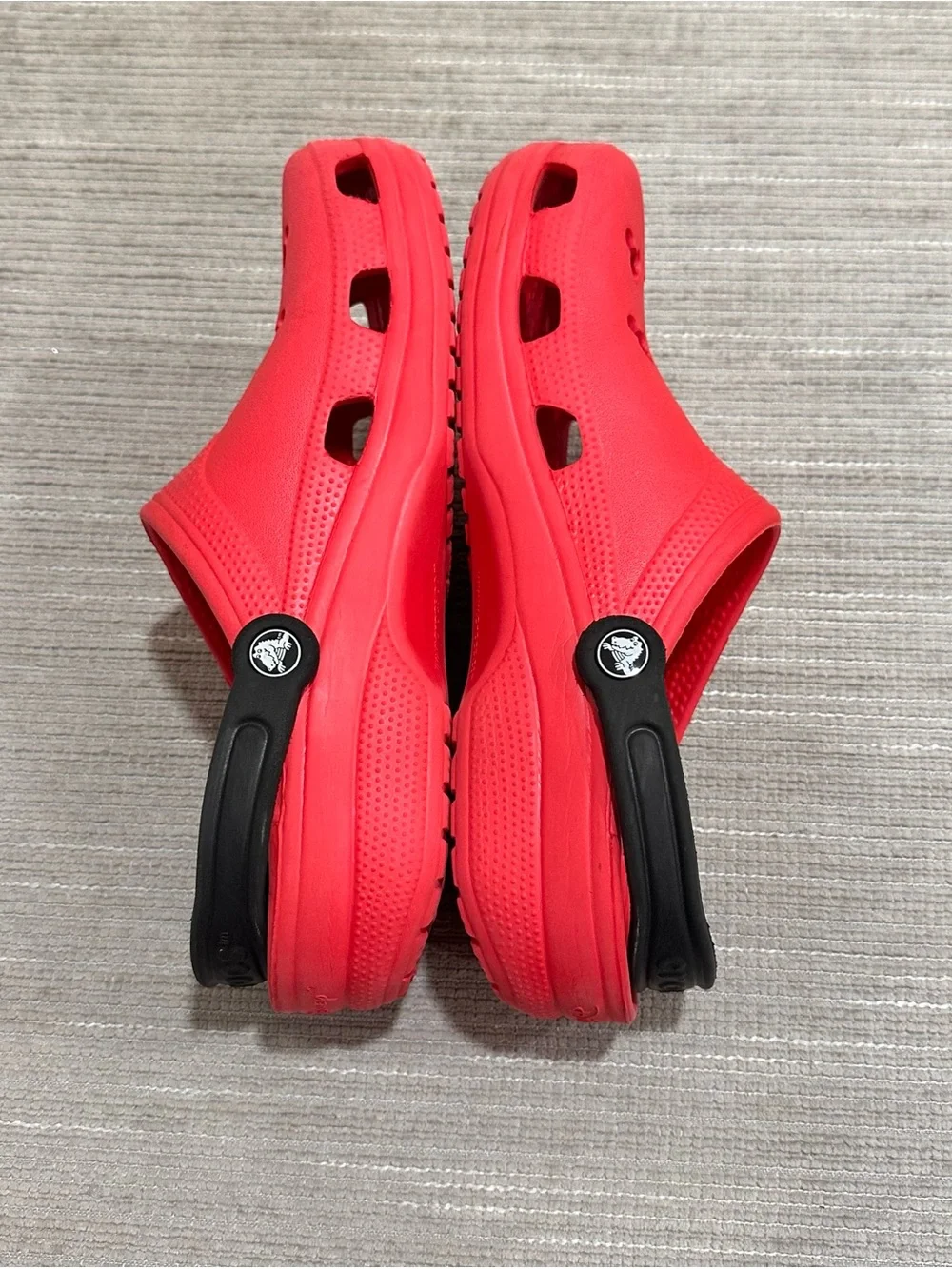 Crocs Classic Disney Mickey Mouse Clogs Red Black Strap Men 10-11 Women 12-14 XL